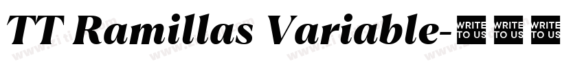 TT Ramillas Variable字体转换